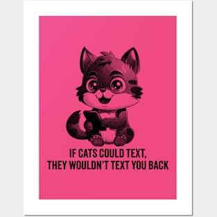 If Cats Could Text Posters and Art